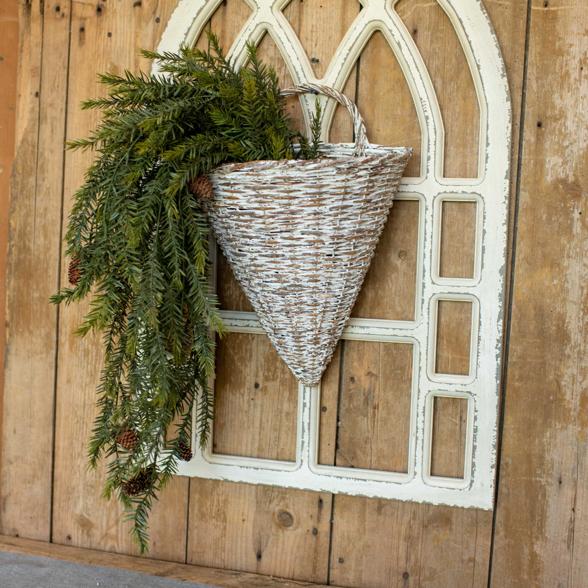 Draping Pine Bush with Pinecones, 34", photo 3 of 5