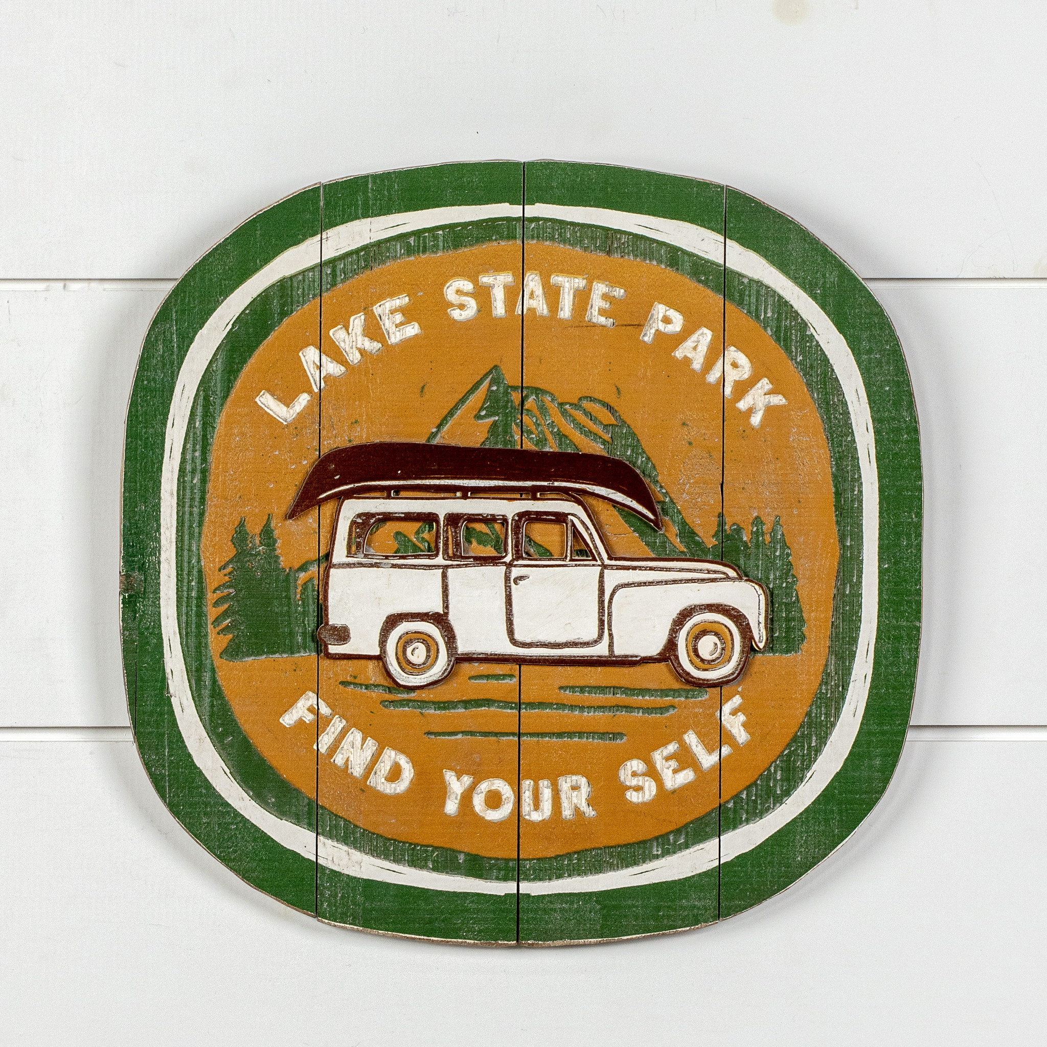 Green & Yellow Find Yourself Sign