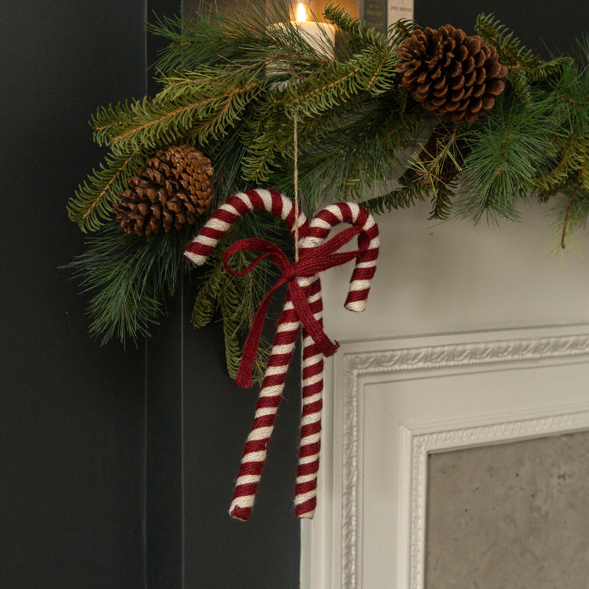 Pair of Candy Canes Ornament, 13"