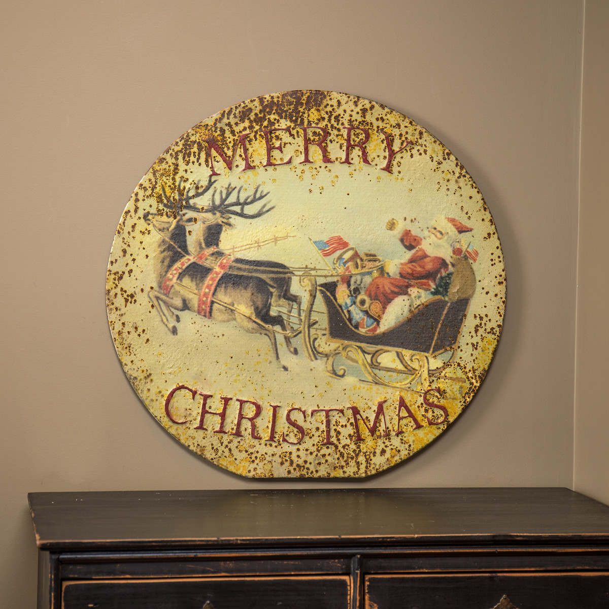 Santa & Sleigh Sign, 28", photo 2 of 2