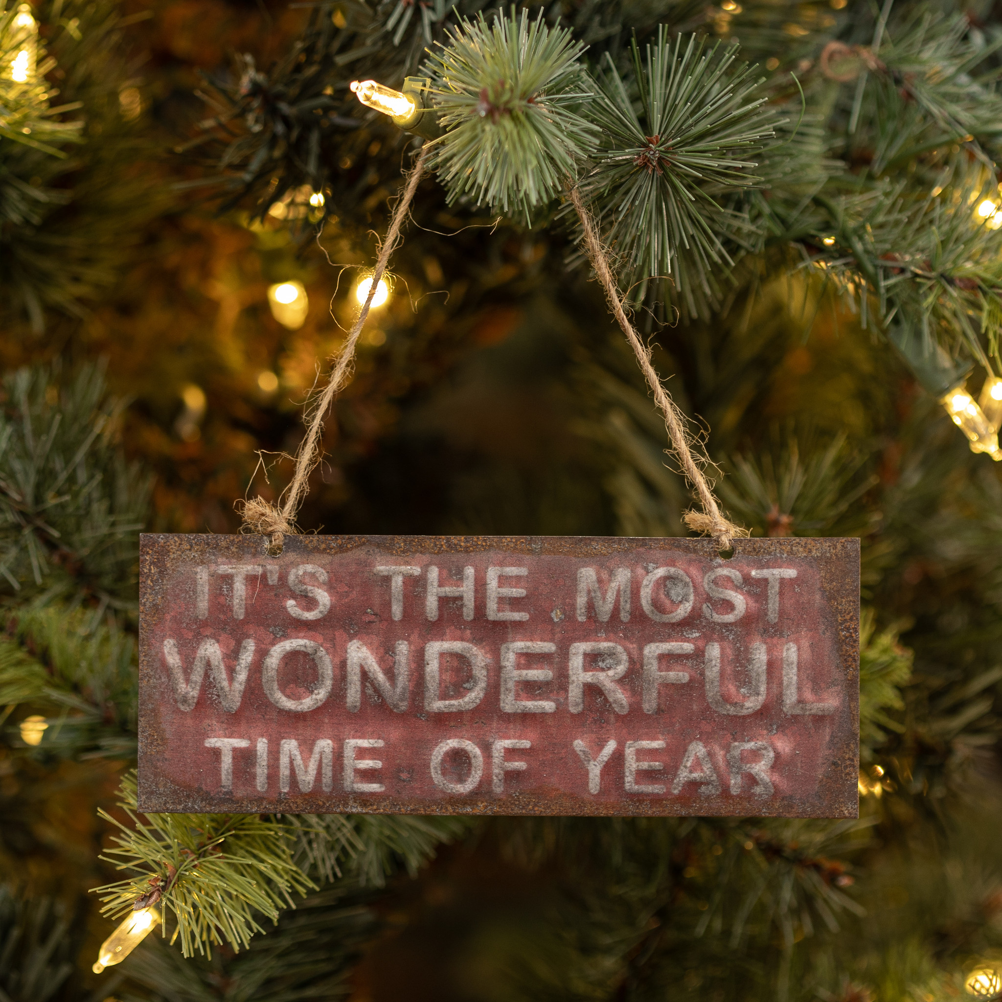 Red Most Wonderful Time of the Year Ornament — photo 1 of 2