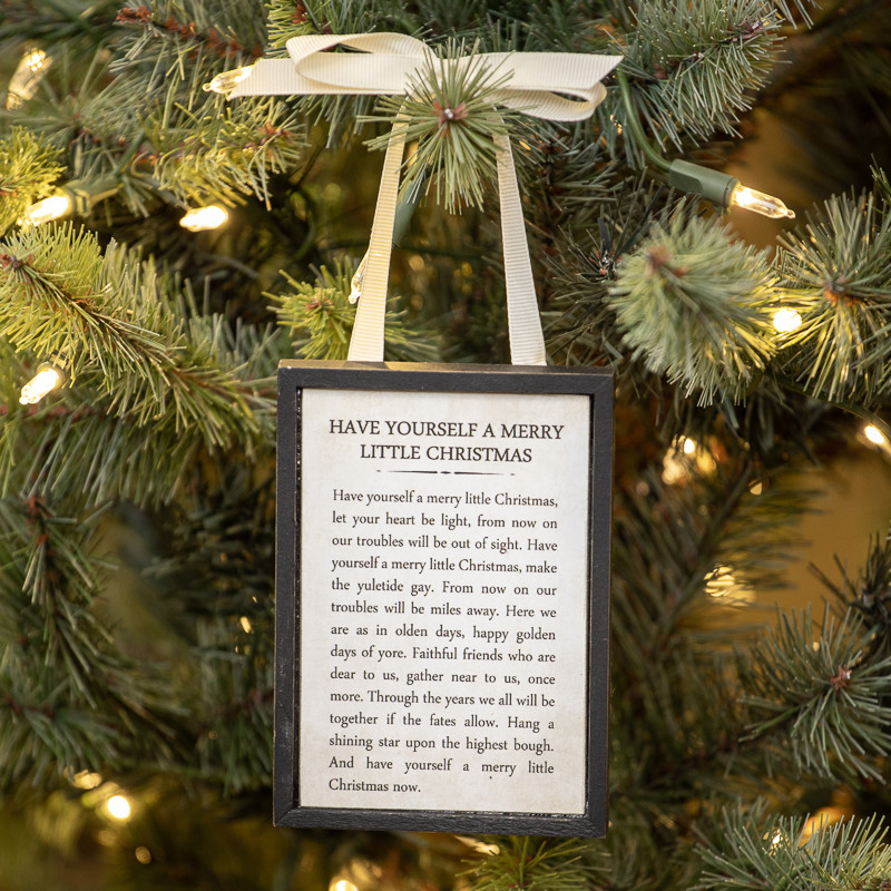 Merry Little Christmas Sign Ornament, photo 2 of 2