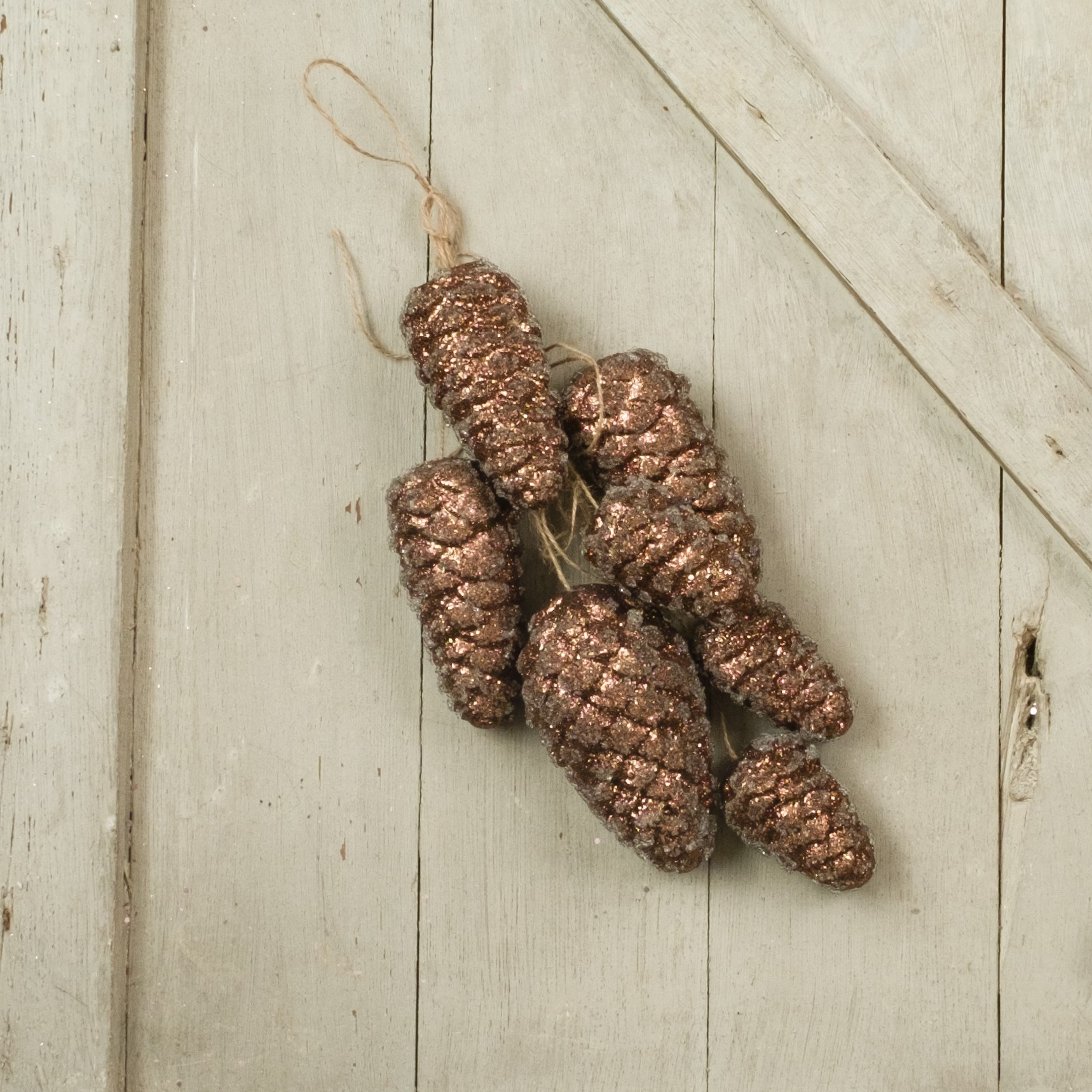 Brown Hanging Pinecones, 20", photo 2 of 5