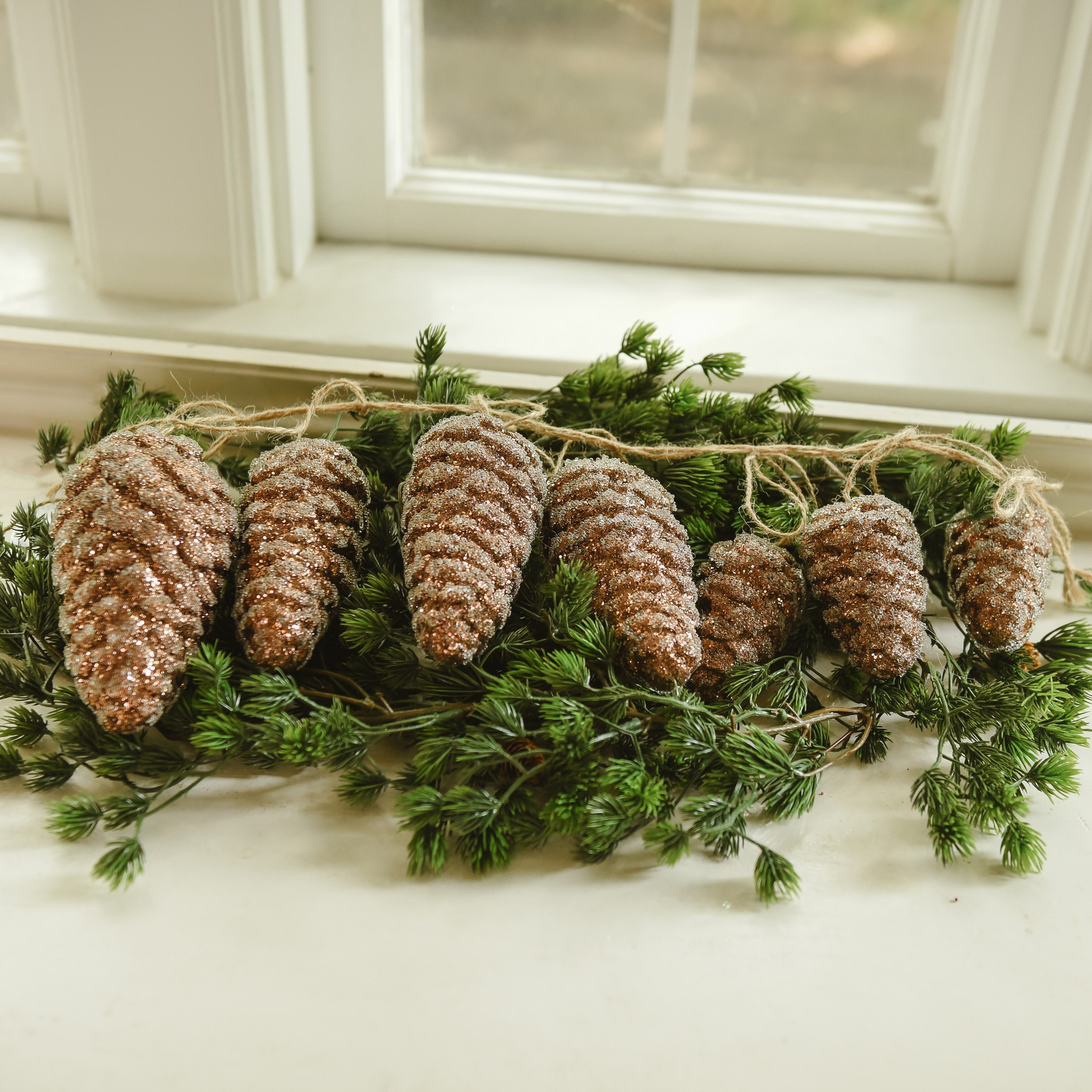 Brown Hanging Pinecones, 20", photo 3 of 5