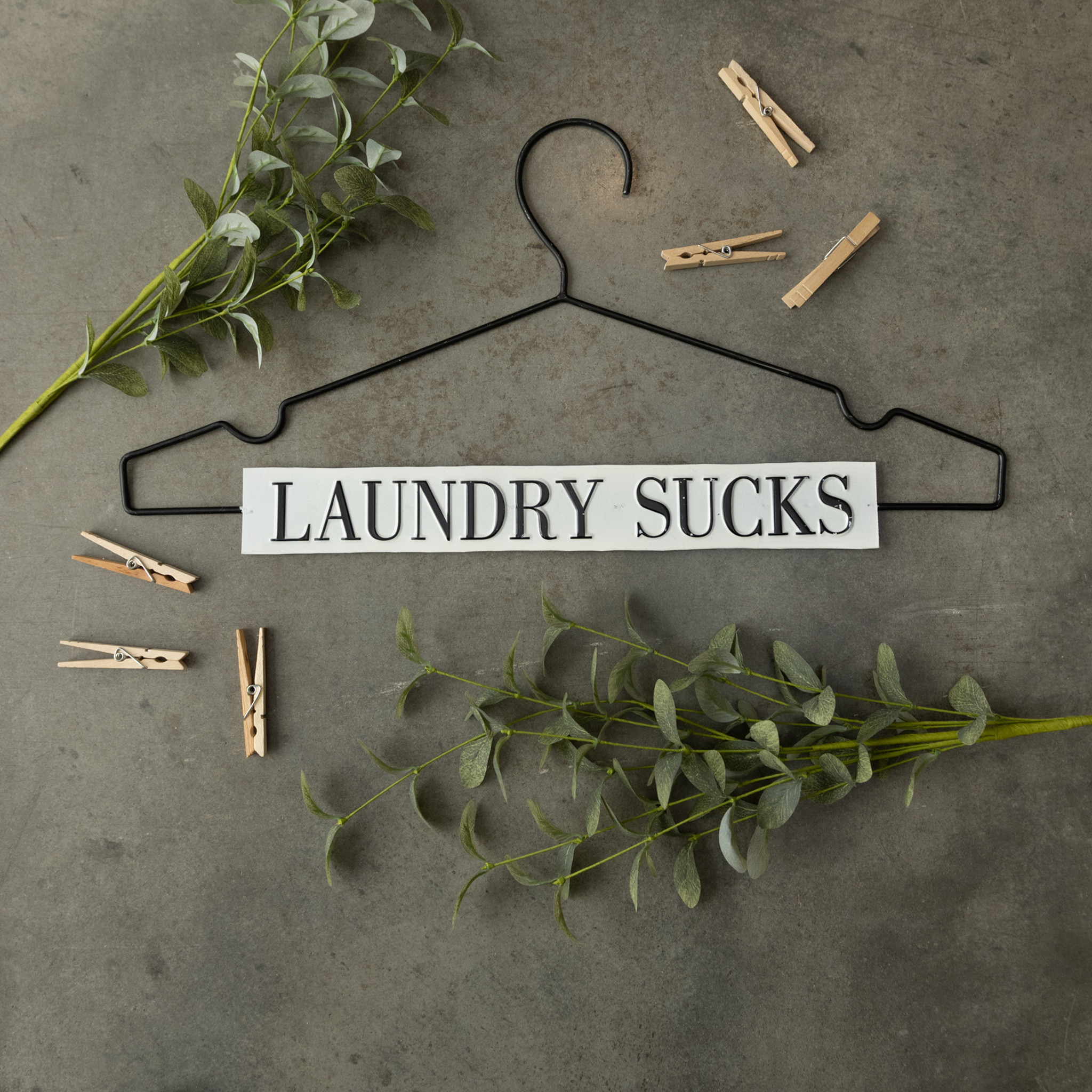 Laundry Sucks Hanger Sign