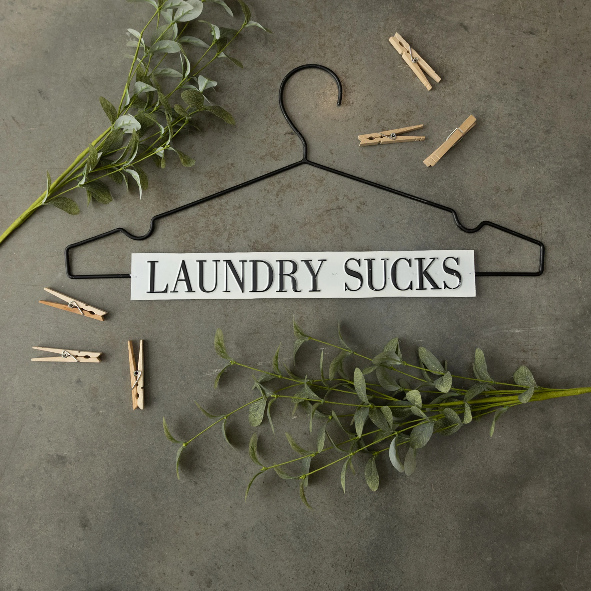 Laundry Sucks Hanger Sign