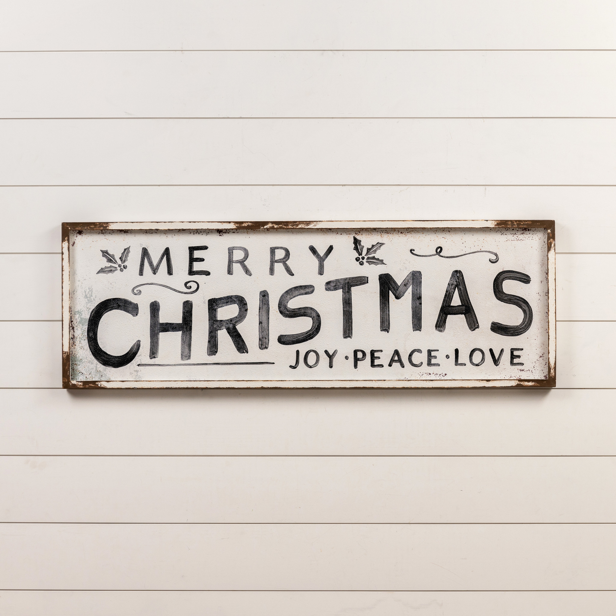 Merry Christmas Joy, Peace, Love Sign, photo 2 of 3