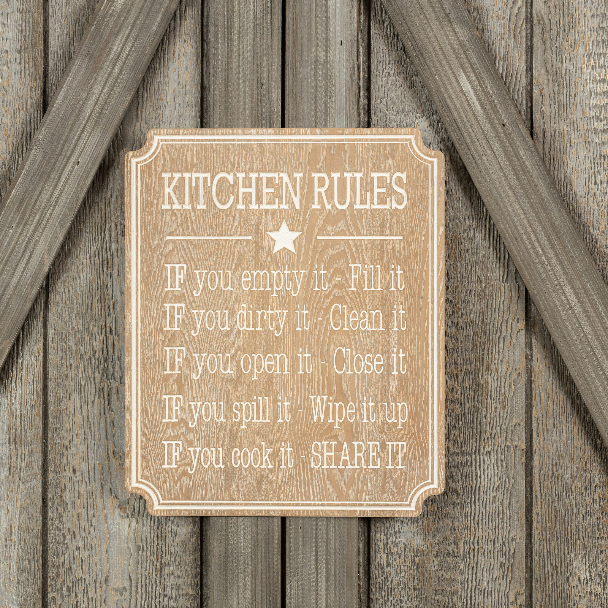Kitchen Rules Sign