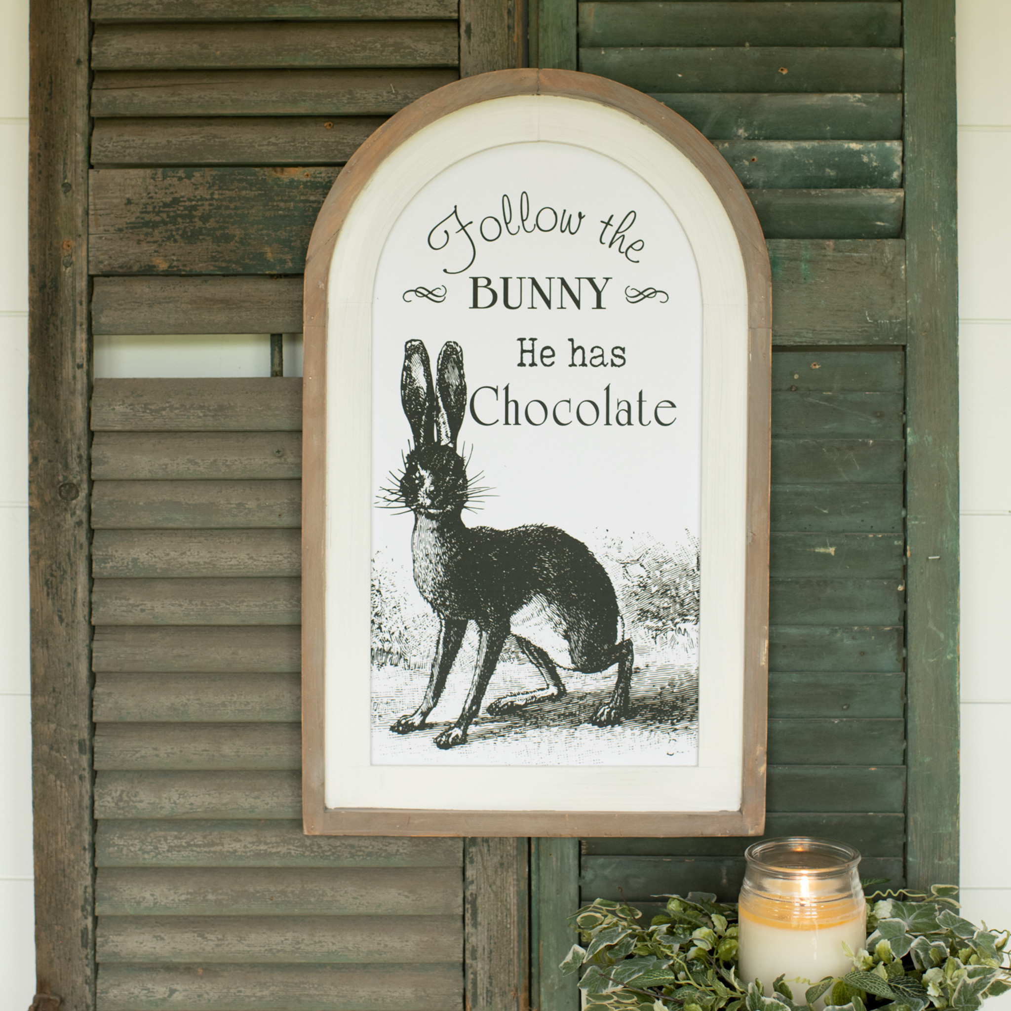 Follow the Bunny Sign