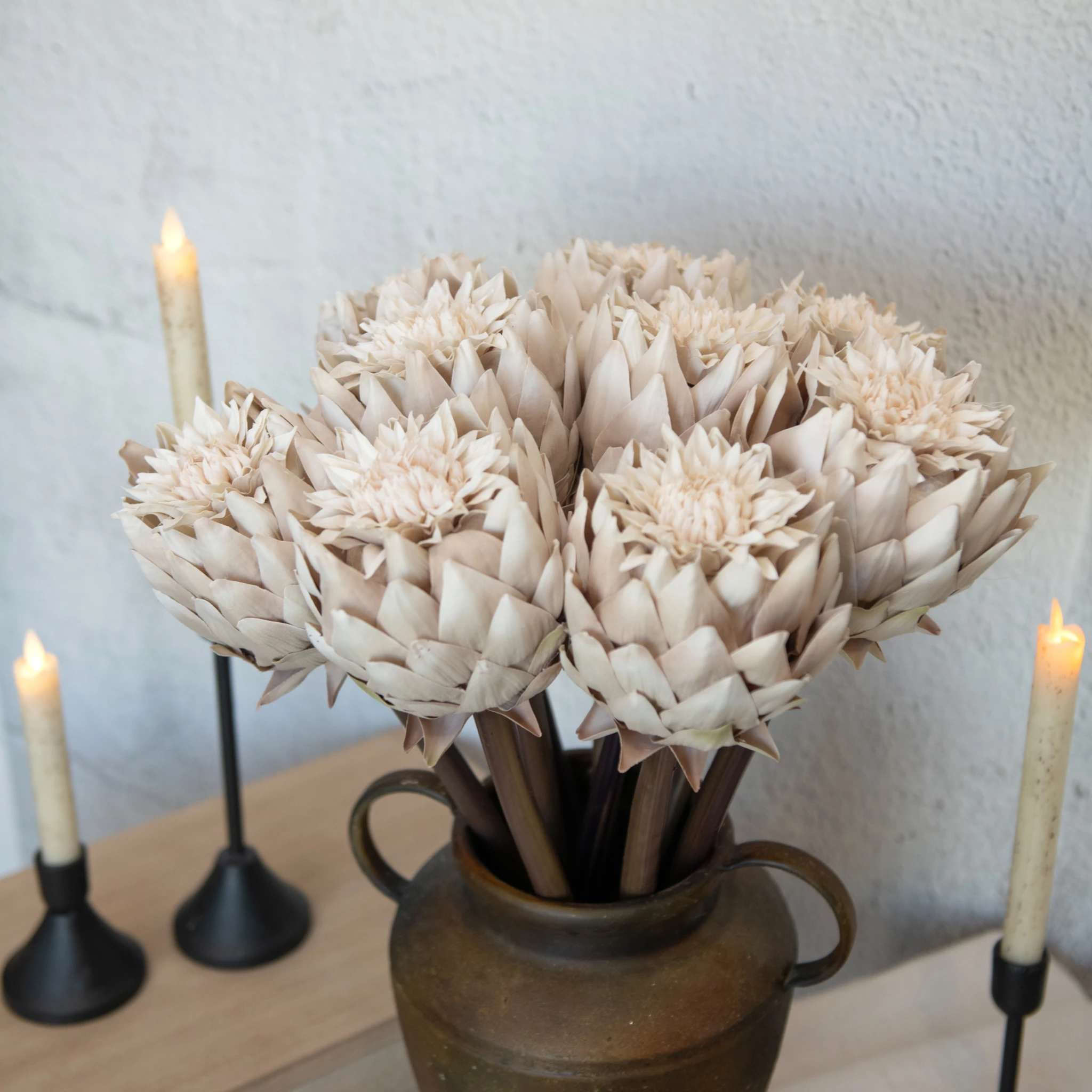 Beige Large Artichoke Spray, 22", photo 5 of 6