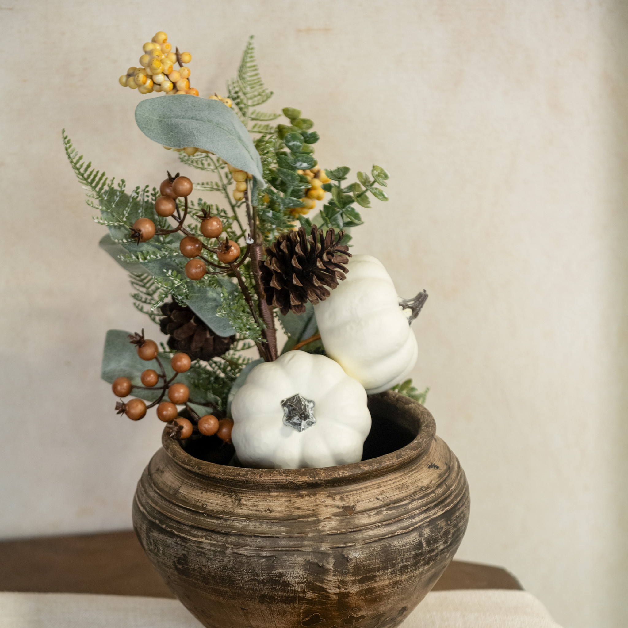 Eucalyptus, Pumpkin, Berries & Cone Pick, 16", photo 2 of 4