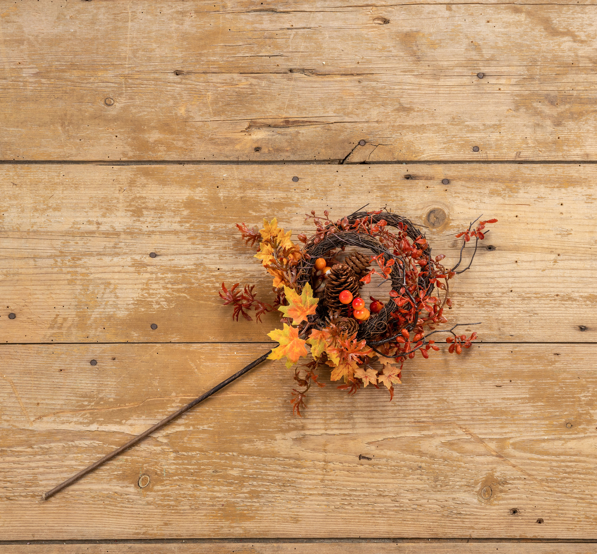 Leaves & Berries with Cones Stem, 24", photo 2 of 4