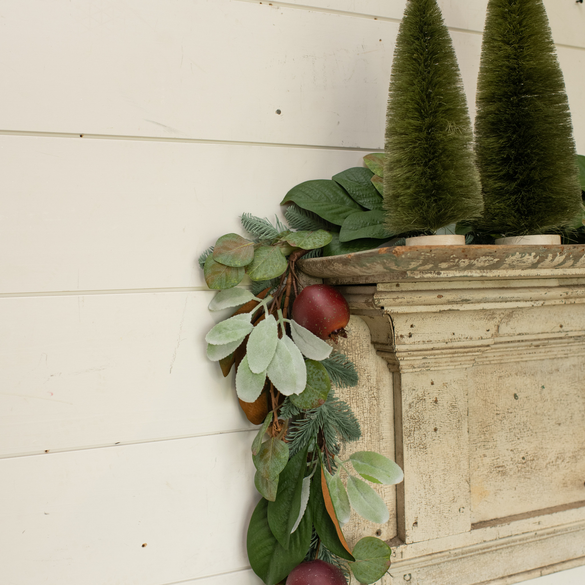 Mixed Greenery & Pomegranate Garland, 6 ft