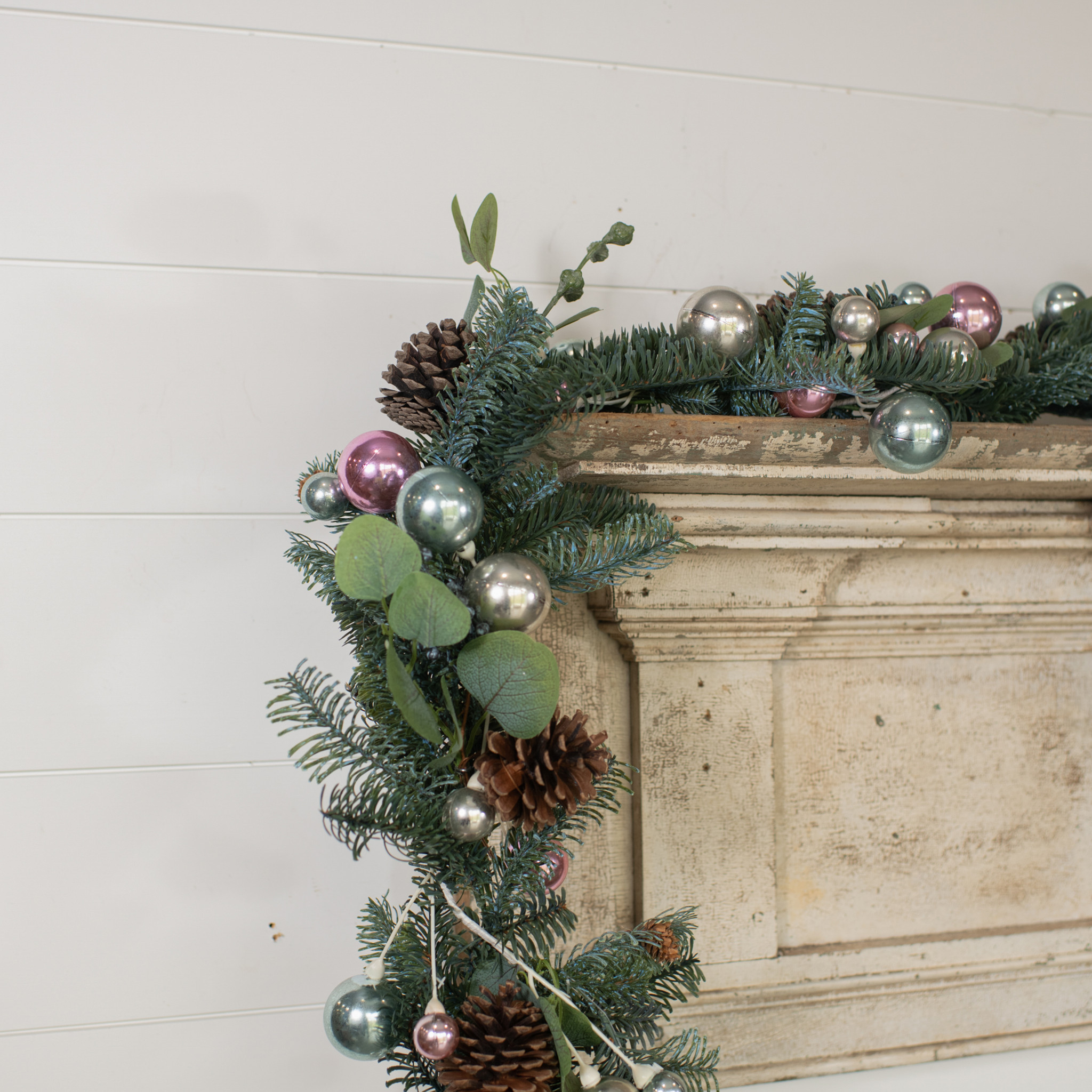Sky Blue, Blush & Silver Garland with 2" Ball, 72", photo 3 of 3