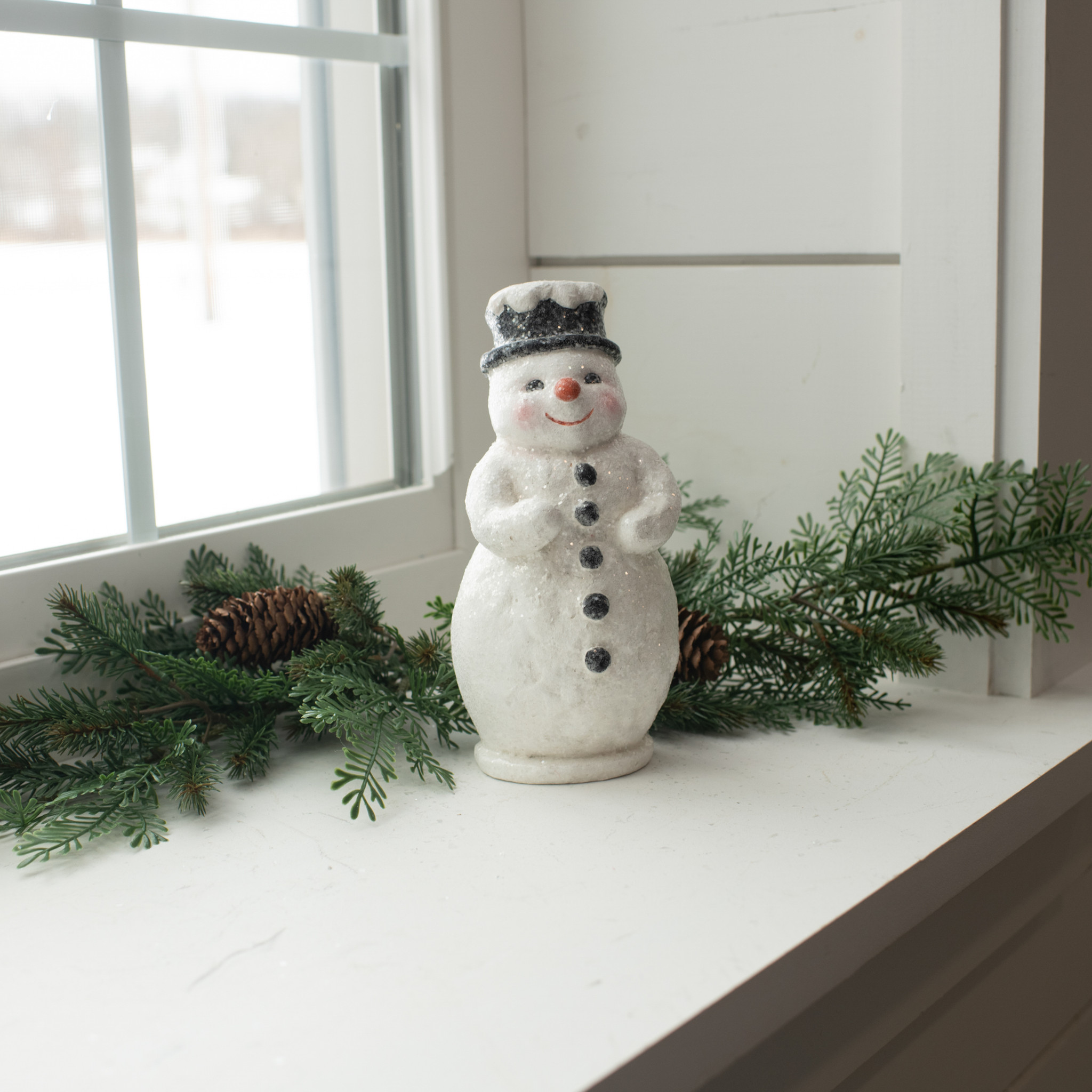 Snowman with Orange Nose, 8"