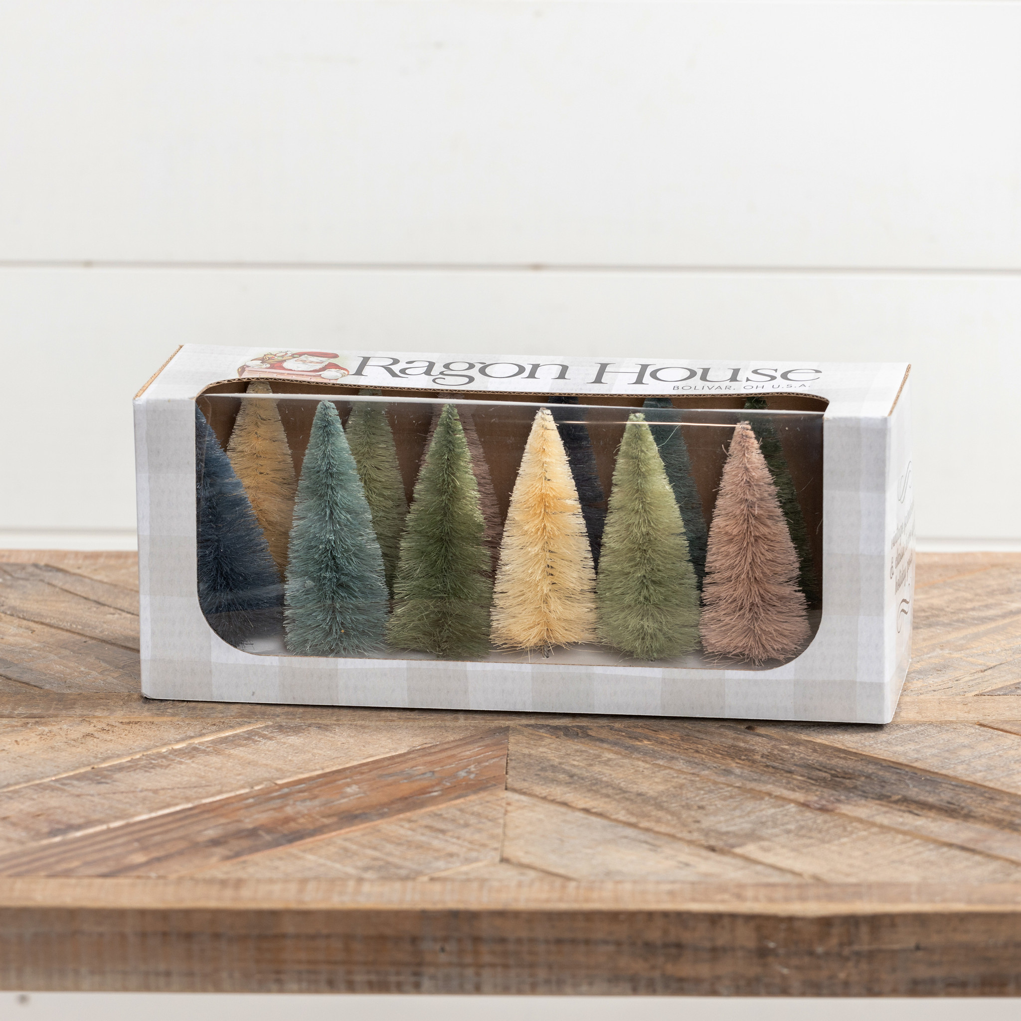 Earthtone Bottlebrush Trees, Set of 12, photo 2 of 3