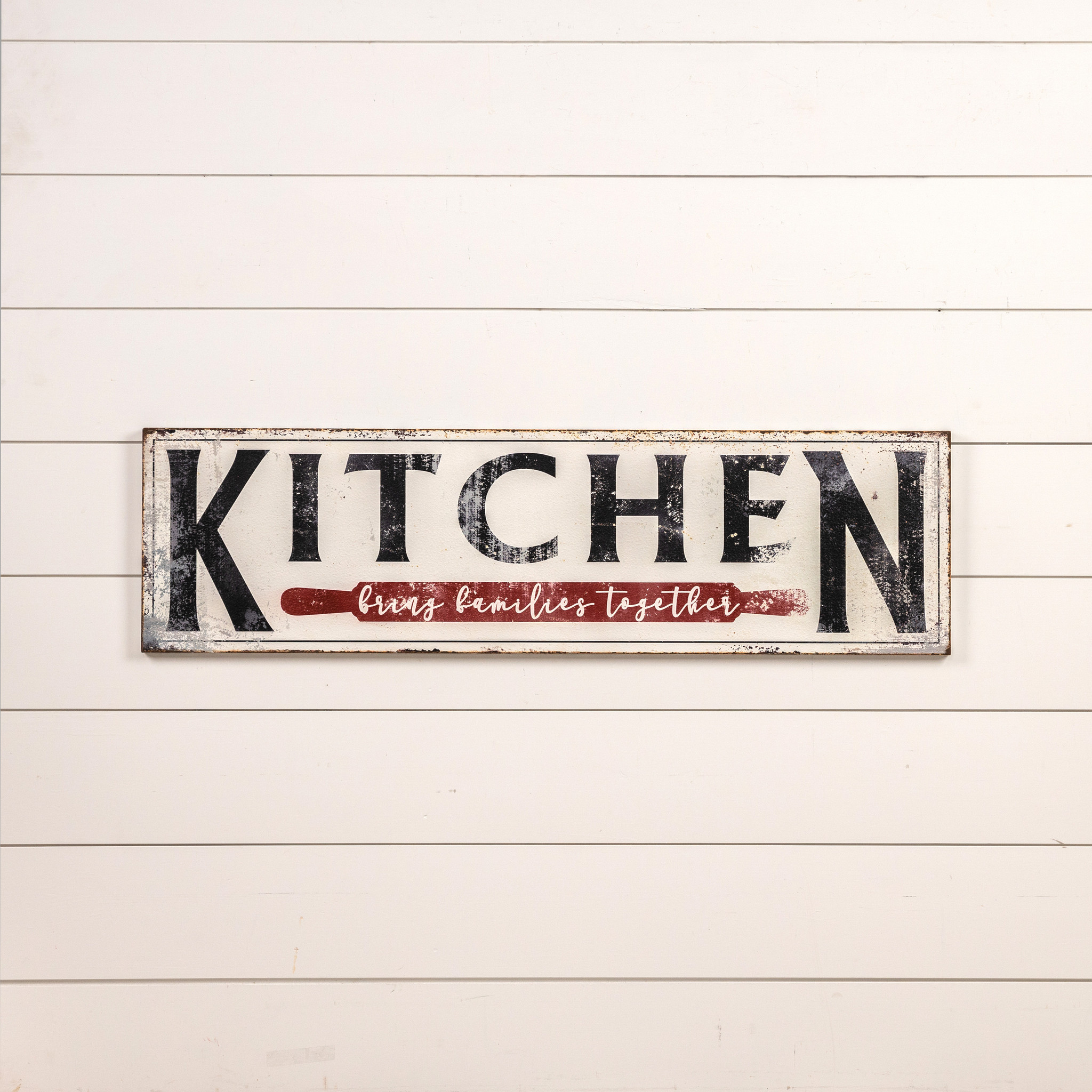 Kitchen Bring Families Together Sign