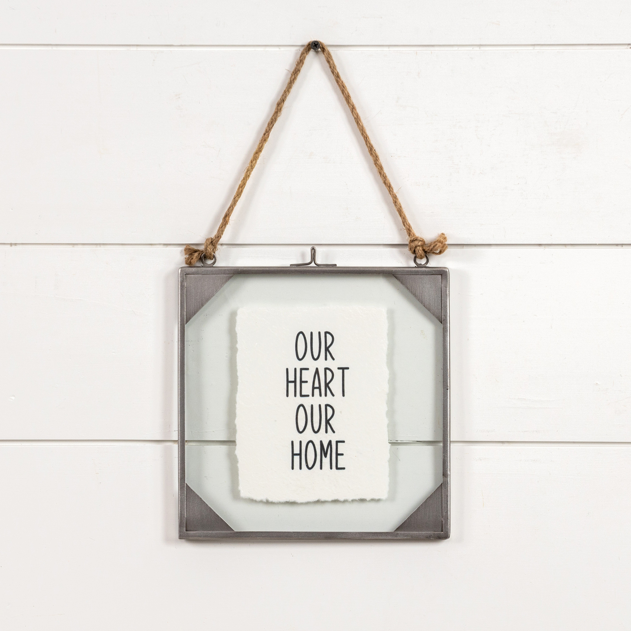 Our Heart Our Home Hanging Sign