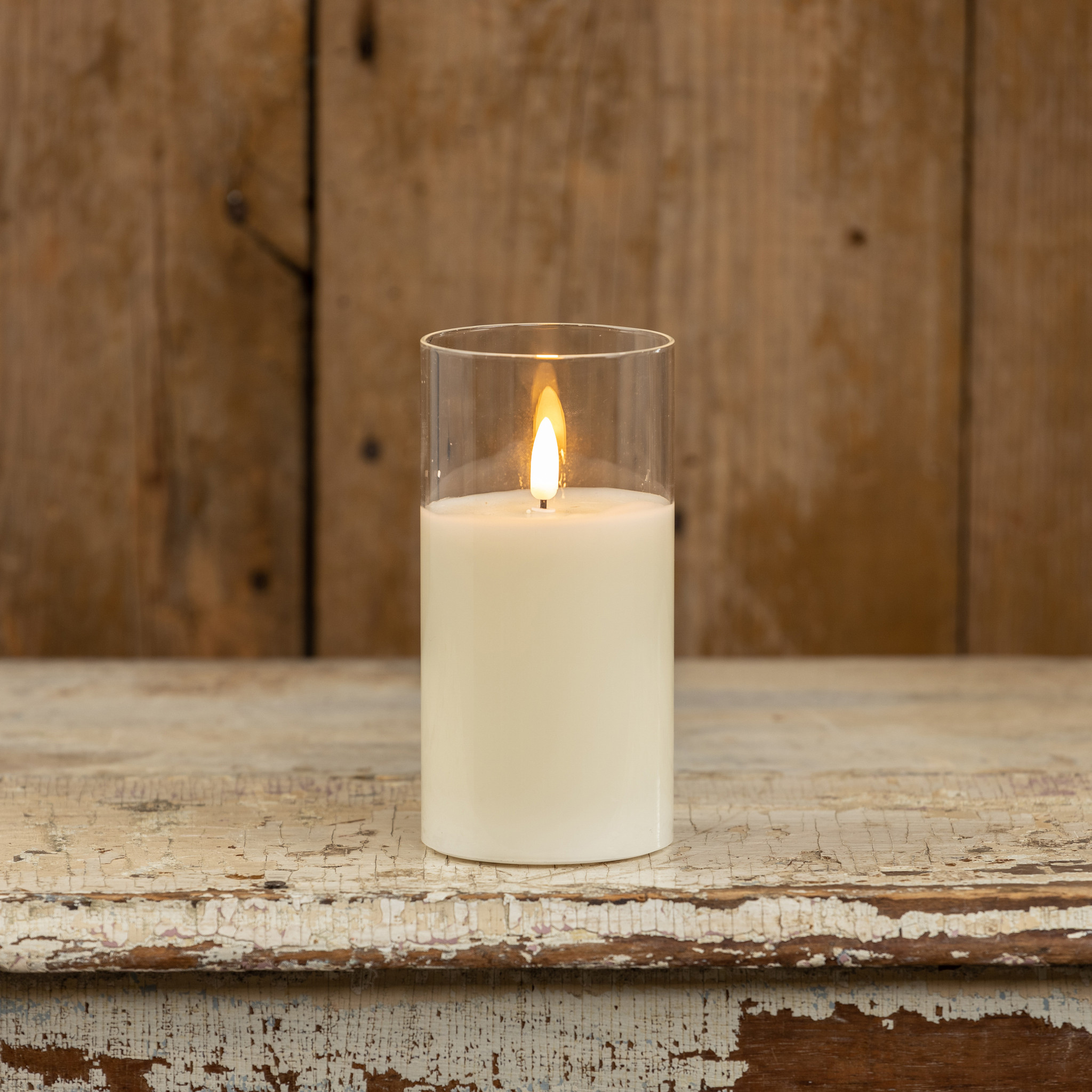 Flameless Glass Candle, 6", photo 3 of 5