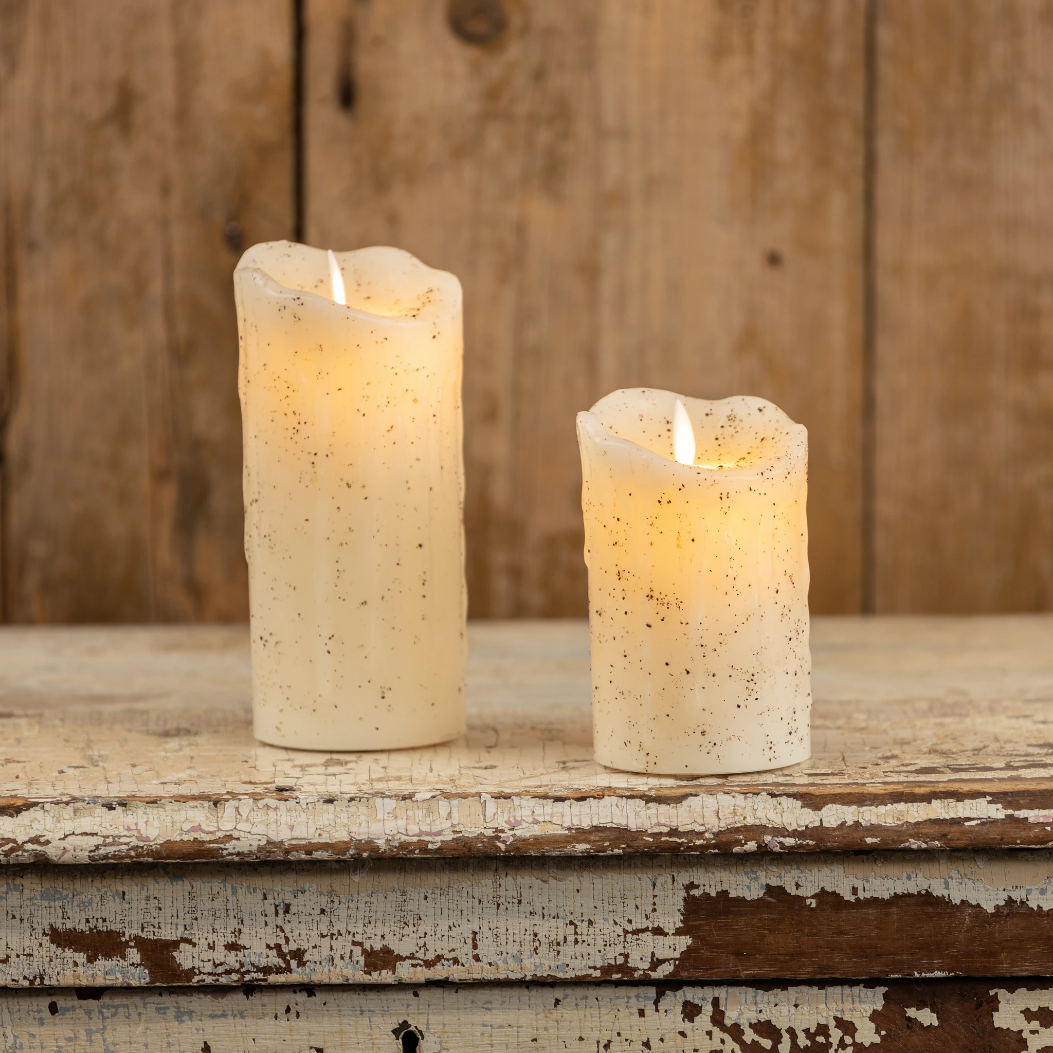 Flameless Cream Pillar Candle, 5", photo 5 of 5