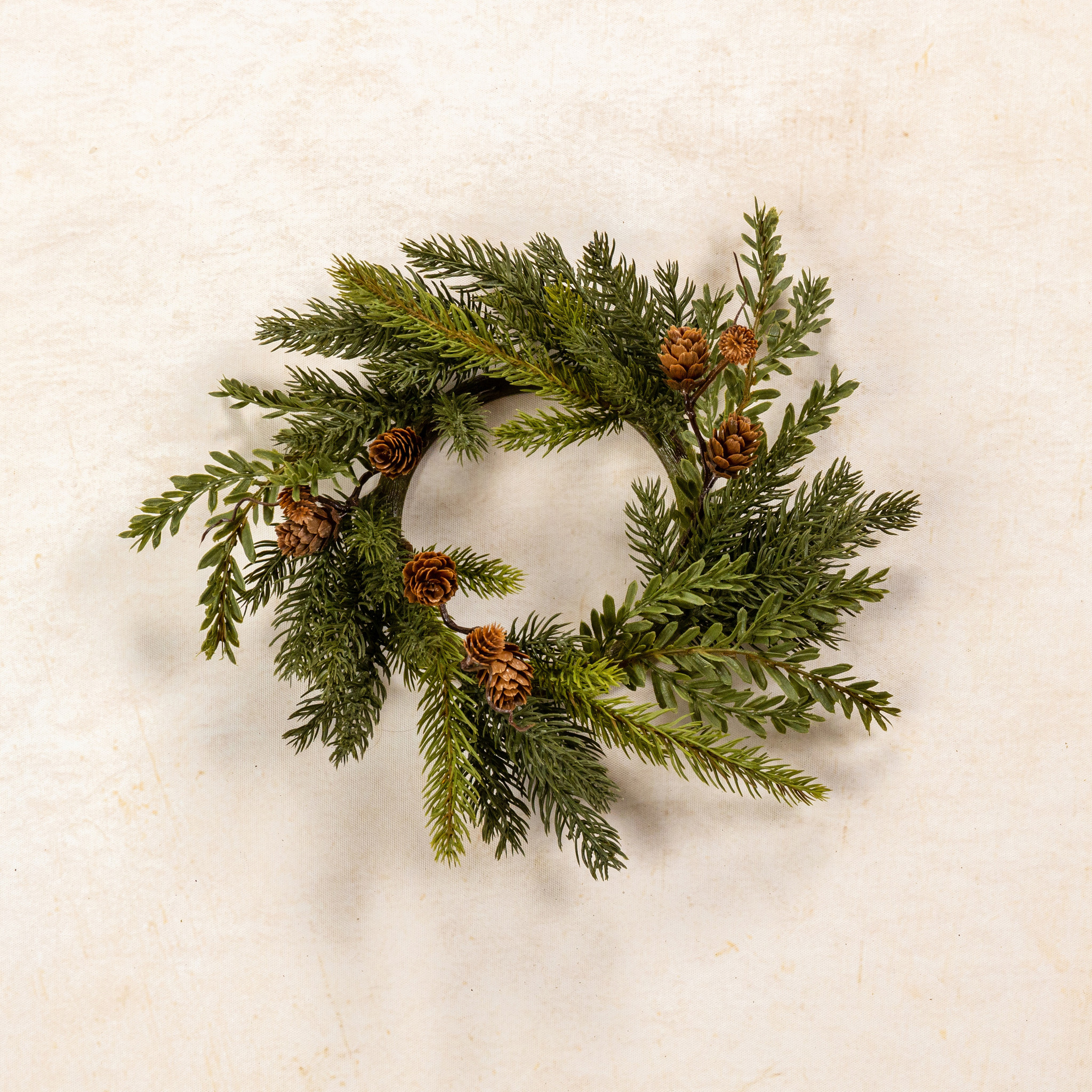White Spruce & Tsuga Hemlock Candle Ring, 10", photo 3 of 3