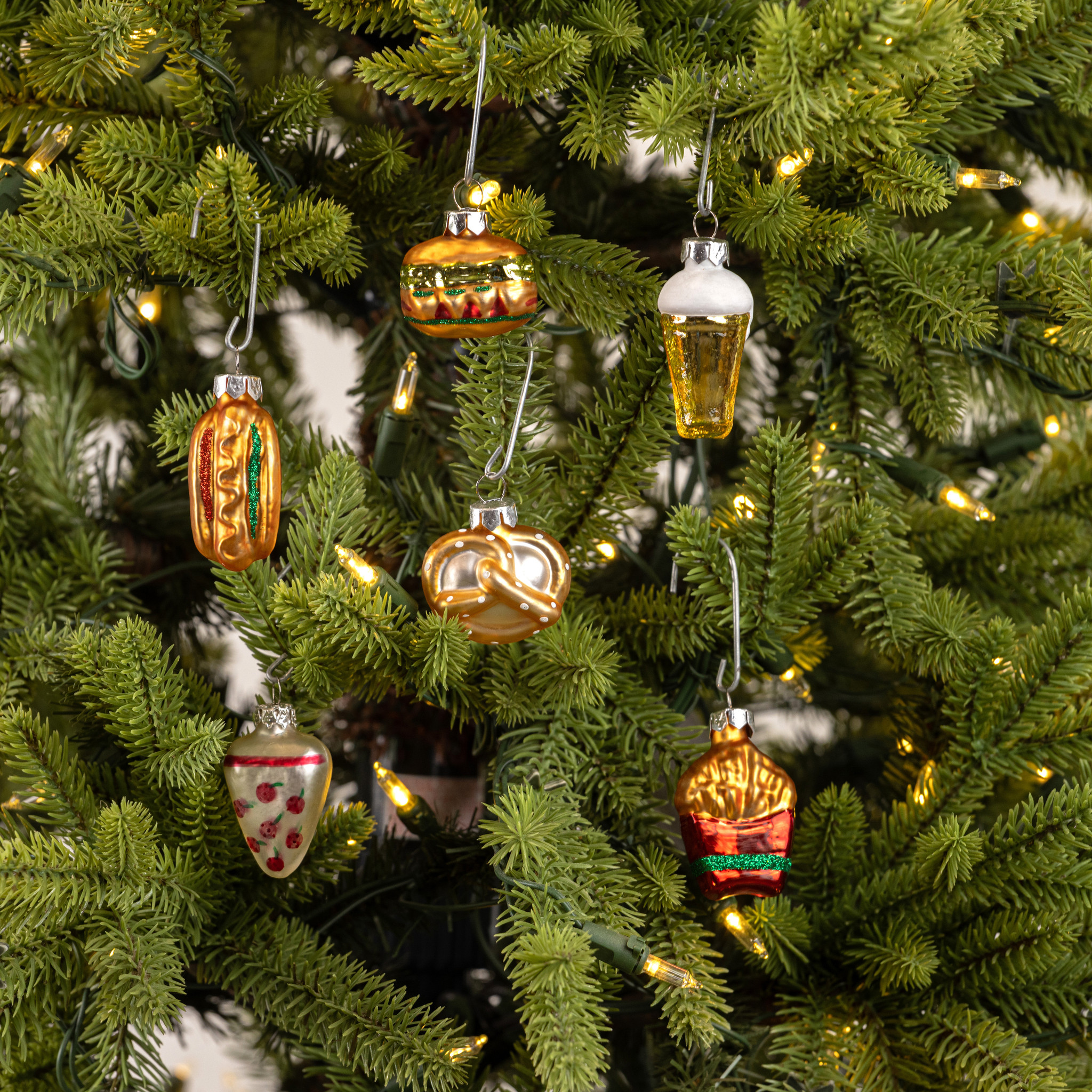 Fast Food Ornaments, Set of 6