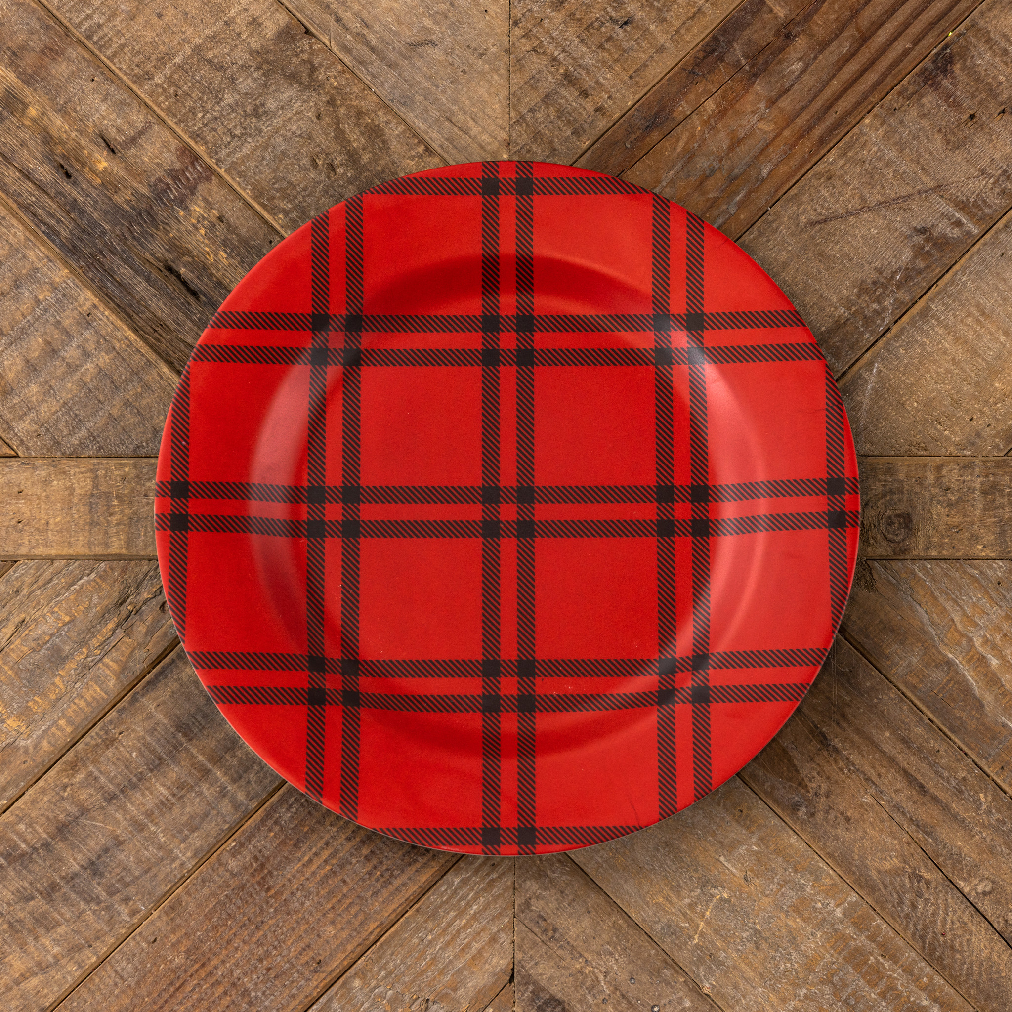 Red with Black Stripes Charger