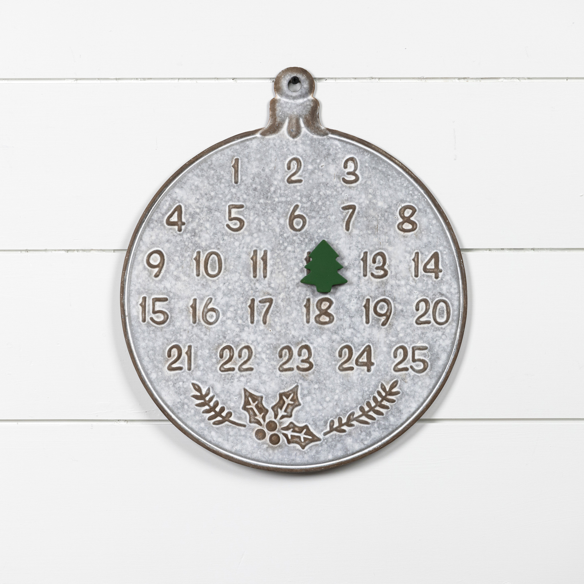 Metal Ornament Christmas Countdown, 13.5"