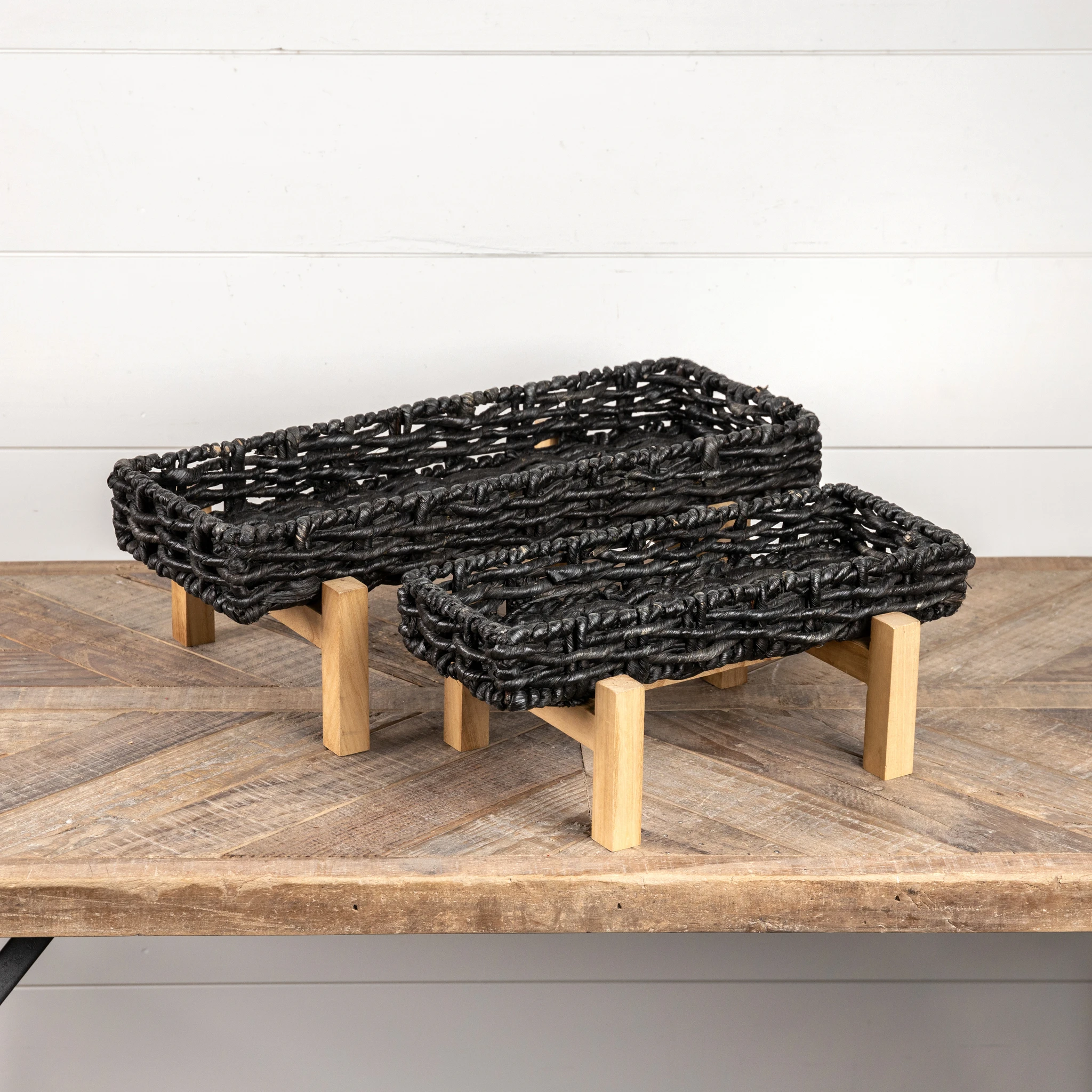Black Grass Stands, Set of 2, photo 2 of 3