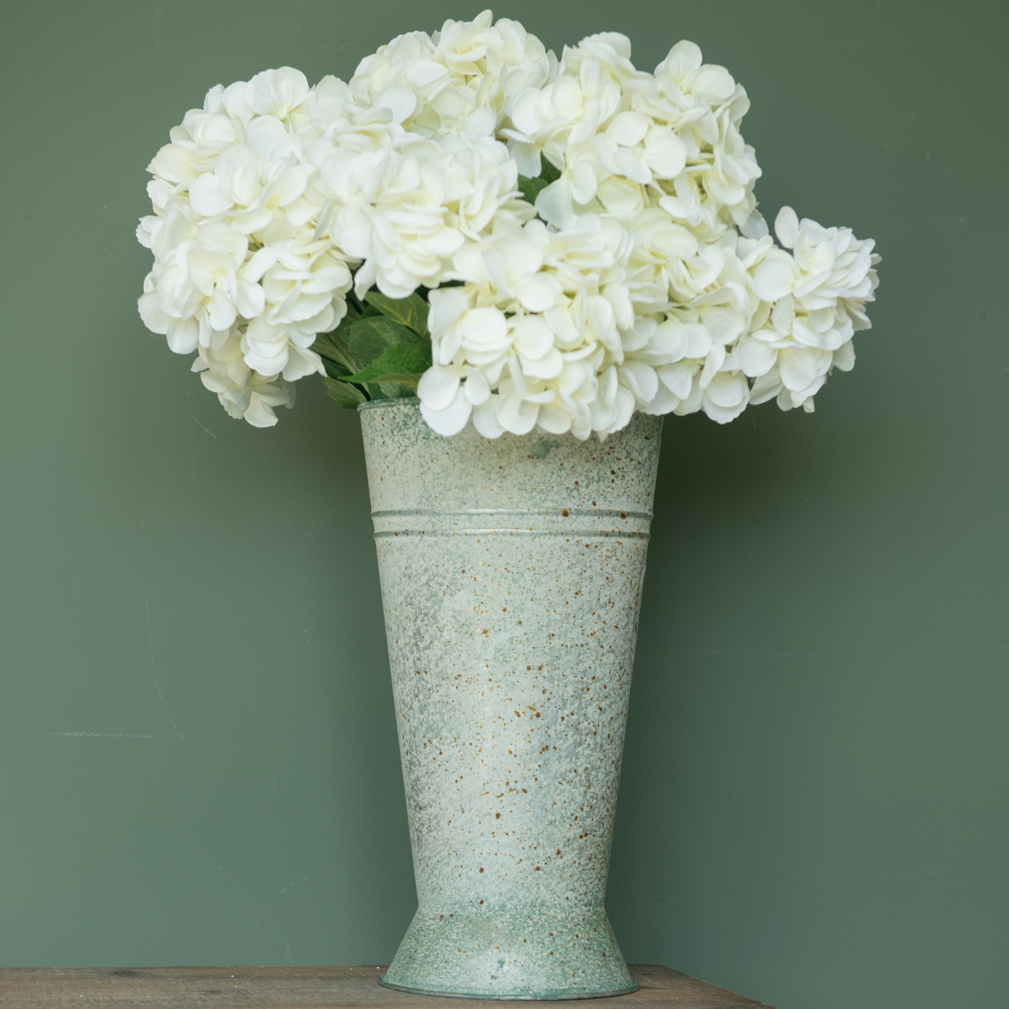 Tall Galvanized Bucket, 13.5"