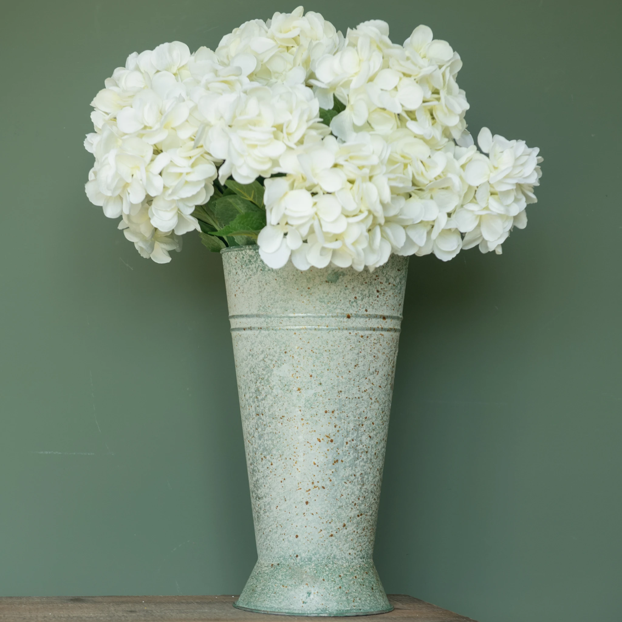 Tall Galvanized Bucket, 13.5"