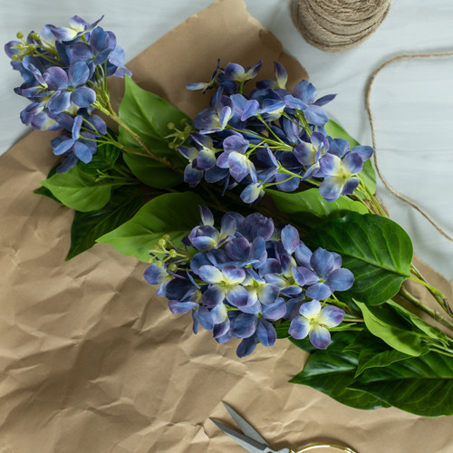 45" CREAM & PURPLE CONE HYDRANGEA SPRAY