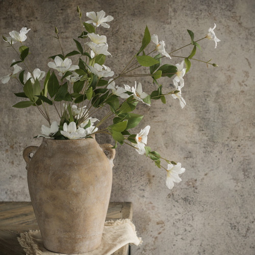 32.5" WHITE CLEMATIS FLORIDA SPRAY