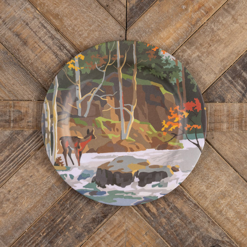 DEER BY THE RIVER PAINT BY NUMBER PLATE