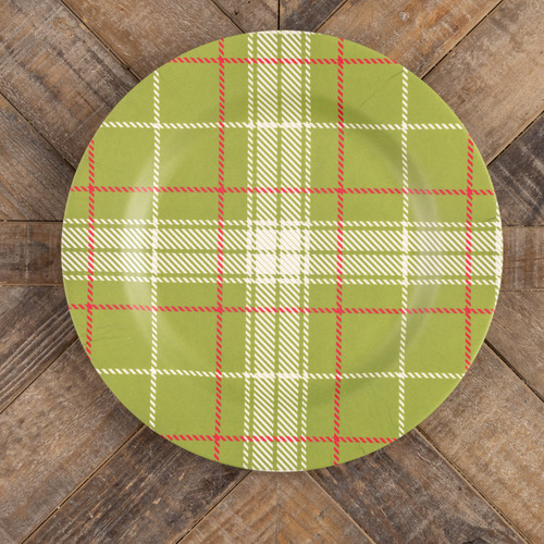 RED & GREEN PLAID CHARGER
