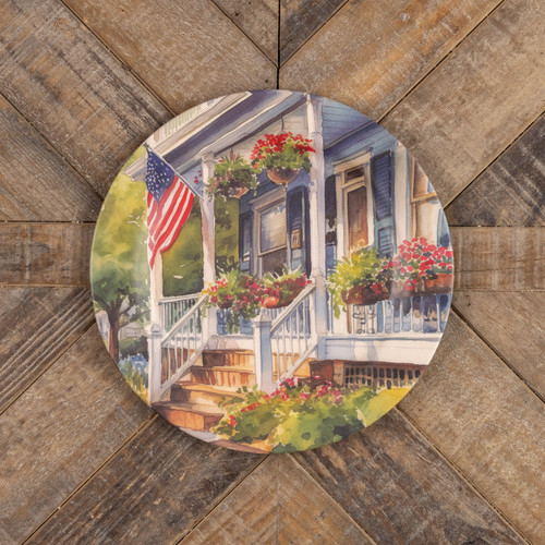 U.S.A. PORCH FLAG PLATE