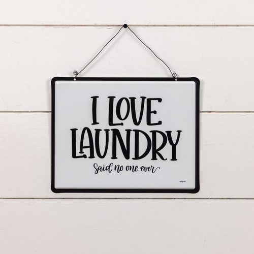 I LOVE LAUNDRY SIGN