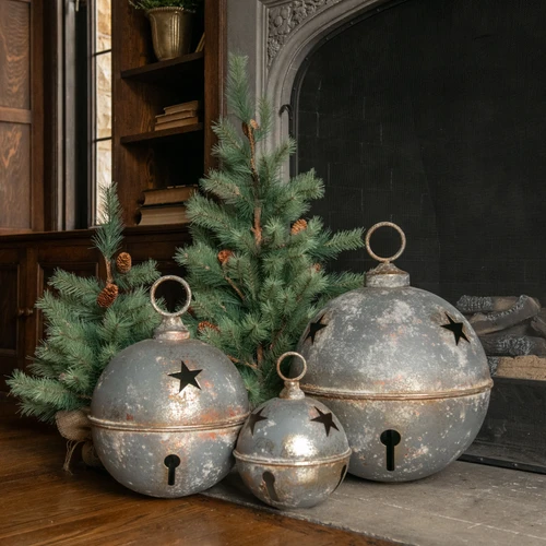 8.5" GREY STAR SLEIGH BELL