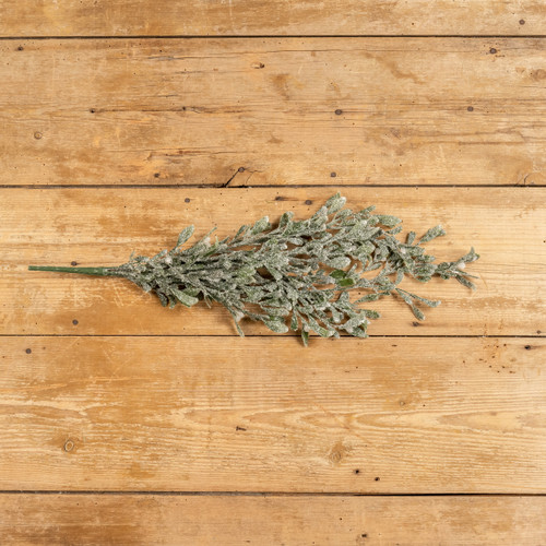 27" FROSTED MISTLETOE HANGING BUSH