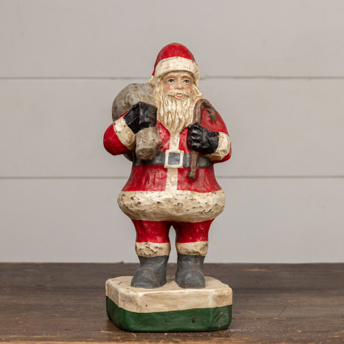 14" PRIMITIVE TABLETOP SANTA
