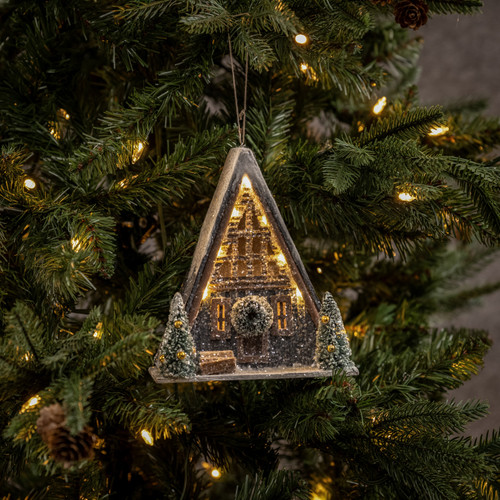 A FRAME CABIN ORNAMENT