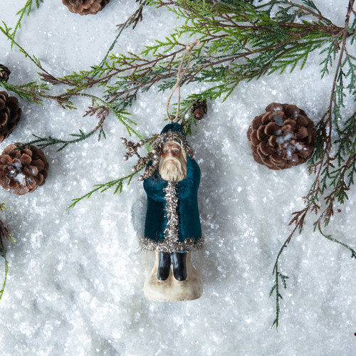 DEEP OCEAN VELVET BELSNICKLE ORNAMENT