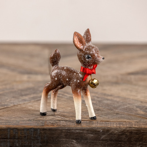 5" BROWN RETRO DEER