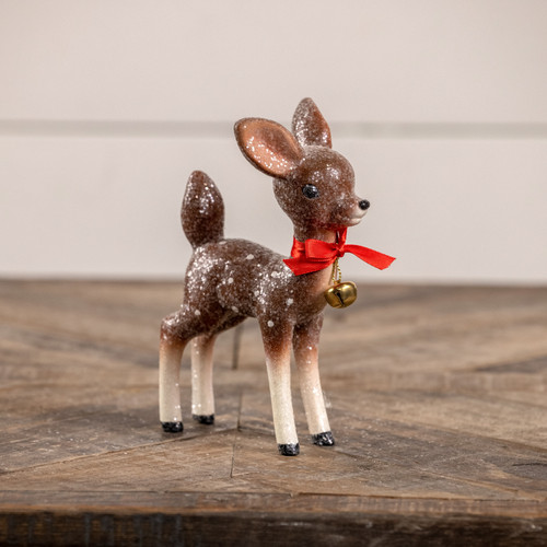 6.5" BROWN RETRO DEER