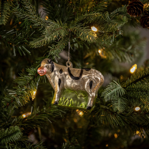 4" COW ORNAMENT