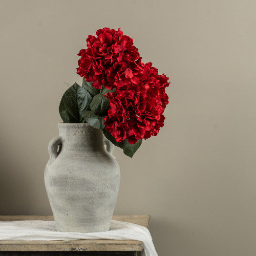 28" RED HYDRANGEA STEM