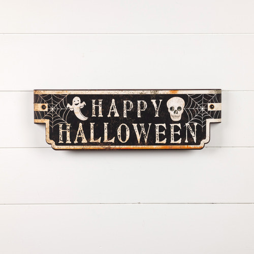 SPOOKY HAPPY HALLOWEEN SIGN