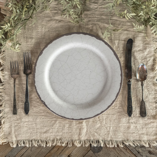CREAM CRACKLE PLATE