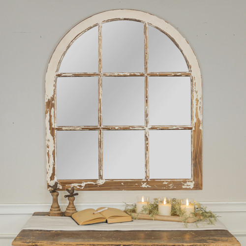 ARCHED WINDOW MIRROR*