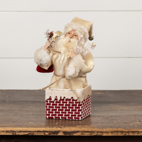 12" SANTA IN CHIMNEY